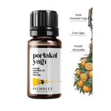 Picholet Portakal Uçucu Yağı 10 ml %100 Saf ve Doğal (Orange Essential Oil)
