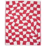 Picnic Kırmızı Dama Desenli %100 Pamuk Çok Amaçlı Örtü Koltuk Örtüsü | Picnic Throw - 130 x 170 cm
