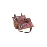 Picnic&co 2 kişilik Pötikare Desenli Silindir Piknik Sepeti (NZ-47)