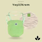 Picnipack™-5'i 1 Arada Şık Çanta - Piknik Örtüsü,market Çantası,yoga Matı,plaj Çantası,köpek Matı,anne Çantası - Yeşil - Krem