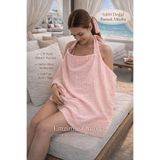 Pico Baby %100 Pamuk 2 Katlı Müslin Kumaş / Balenli Emzirme Örtüsü / Oeko-tex Sertifikalı (70*80 cm)(Pembe)