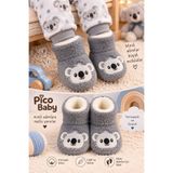 Pico Baby Bebek & Çocuk Kaydırmaz Tabanlı Ev Botu / Panduf / Kışlık Peluş Bot / Koala Desenli