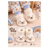 Pico Baby Bebek & Çocuk Kaydırmaz Tabanlı Ev Botu / Panduf / Kışlık Peluş Bot / Köpek Desenli