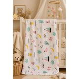 Pico Baby Çok Amaçlı Müslin Örtü & Battaniye / %100 Pamuk / Oeko-Teks Sertifikalı / 80X80 cm - Kırık Krem