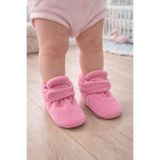 Pico Baby Organik Pamuk Astarlı, Bebek İlk Adım Ayakkabısı, Kaydırmaz Taban, Bebek Pandufu, Pembe Patik