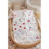 Pico Baby Pamuklu Müslin / 10'lu Desenli / Bebek Ağız Mendili