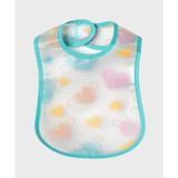 Pico Baby Unisex Desenli Eva Şeffaf Mama Önlüğü / Yeşil - 0 - 2 Yaş - Çok Renkli