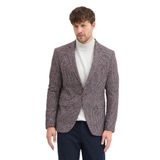 Pico Erkek Bordo-Lacivert Kendinden Desenli Slim Fit Mono Yaka Dar Kesim Blazer Ceket Bordo 50
