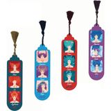 Pictor Gift Metal Püsküllü Zodiac Girls Burçlar Ateş Hava Su Toprak Kitap Ayracı Seti 4'lü