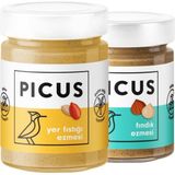 Picus Fındık Ezmesi 195 gr - Fıstık Ezmesi 300 gr - 495 gr