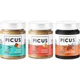 Picus Fındık Ezmesi 195 gr x 1 Badem Ezmesi 195 gr x 1 Siyah Tahin 210 gr x 1 - 210 gr