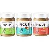 Picus Fındık Ezmesi 195 gr x 1 Badem Ezmesi 195 gr x 1 Tahin 285 gr x 1 - 285 gr