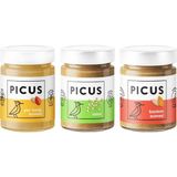 Picus Yer Fıstığı Ezmesi 300 gr x 1 Badem Ezmesi 195 gr x 1 Tahin 285 gr x 1 - 285 gr