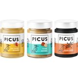 Picus Yer Fıstığı Ezmesi 300 gr x 1 Fındık Ezmesi 195 gr x 1 Siyah Tahin 210 gr x 1 - 210 gr