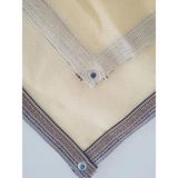 Pidok %95 Gölgelik Gölge Koruma Tülü Bahçe Çiti Hazır Kopçalı Kullanıma Hazır Gölgeleme File Krem - 6 x 8