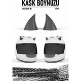 Piduma Motosiklet Kaskı Şeytan Boynuzu Motosiklet Kask Boynuzu Motosiklet Aksesuarları - Siyah