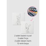 Piece Of Date Zootropolis Kurnaz Tavşan & Aptal Tilki Tuval Boyama Seti