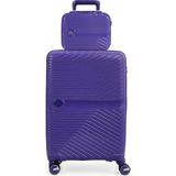 Piel Lino Orta Boy ve Makyaj Polipropilen Valiz PL015239-MMK Mor
