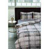 Piemo Lastikli Çarşaflı Çift Kişilik Nevresim Takımı - Gri - 200 x 220 cm