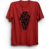 Pierce The Veil, Flower Coffin, Rock Metal Müzik Grubu Unisex %100 Pamuk Tişört - 10 - 11 Yaş - Kırmızı