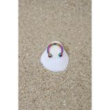 Piercing Cerrahi Çelik Piercing Halka Kıkırdak Septum Tragus Conch Helix Gökkuşağı Top Çap 2,50 mm - 12 mm