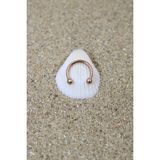 Piercing Cerrahi Çelik Piercing Halka Kıkırdak Septum Tragus Conch Helix Rose Renk Top Çap 2,50 mm - 8 mm