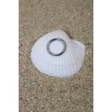Piercing Cerrahi Çelik Piercing Klipsli Kıkırdak Septum Tragus Conch Helix Silver Renk Klasik Halka - 10 mm