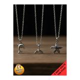 Piercing Market Steel & Silver 3 Lü Set Kombin Kolye Balina Kuyruğu Deniz Yıldız Ve Yunus Özel Tasarım Hediyelik Kolye Set