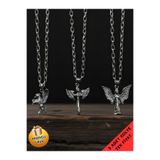 Piercing Market Steel & Silver 3 Lü Set Kombin Kolye İstiridye Deniz Kabuğu Ve Yıldız Özel Tasarım Hediyelik Kolye Set