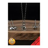 Piercing Market Steel & Silver 3 Lü Set Kombin Kolye Kedi Figürlü Özel Tasarım Hediyelik Kolye Set
