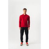 Piero Perla Polo Yaka Slim Fit Uzun Kollu Erkek Kırmızı T-Shirt
