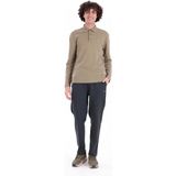 Piero Perla Regular Fit Penye Interlok Jakar Yakalı Uzun Kollu Polo Erkek Haki T-Shirt - 2XL