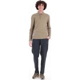 Piero Perla Regular Fit Penye Interlok Jakar Yakalı Uzun Kollu Polo Erkek Haki T-Shirt - XL