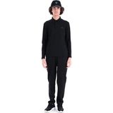 Piero Perla Regular Fit Penye Interlok Jakar Yakalı Uzun Kollu Polo Erkek Siyah T-Shirt - M