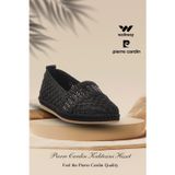 Pierre Burdon Pierre Cardin Pc-54570 Z Siyah Hasır Örgü Kadın Babet