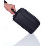 Pierre Cardin 01PC002000 Erkek El Pörtföyü Clutch Çanta Suni Deri Şık Tasarım Orta Boy - Siyah