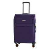 Pierre Cardin 04PC6000-03-MR Mor Çekçekli Kumaş Valiz