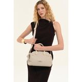 Pierre Cardin 05PC26Y010061 Logolu Suni Deri Ayarlanabilir Askılı Omuz Çantası - - - Bej
