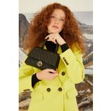 Pierre Cardin 05PO22K1598 Siyah Monogram Kadın Omuz Çantası