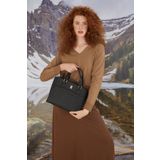 Pierre Cardin 05PO22K1599 Print Siyah Kadın Omuz Çantası