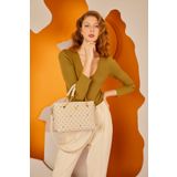 Pierre Cardin 05PO22Y1561 Bej Monogram Kadın Omuz Çantası