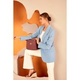 Pierre Cardin 05PO22Y1582 Floater Bordo Kadın Omuz Çantası
