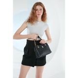 Pierre Cardin 05PO23Y1712 Siyah Monogram Kadın Omuz Çantası