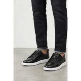Pierre Cardin 102-263 Hakiki Deri Erkek Premıum Sneakers Ayakkabı - Siyah