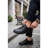 Pierre Cardin 10211 Rahat Esnek Orijinal Ürün Hakiki Deri Sneaker Erkek Ayakkabı - Siyah