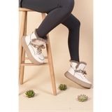 Pierre Cardin 11188 Krem Tam Ortopedik Günlük Kadın Bot - Mavi