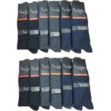 Pierre Cardin 12 Çift Pamuk Erkek Çorap Koku Yapmaz Terletmez - 40 - 44 - Karışık