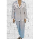 Pierre Cardin 1200 Ekru Saten Kadın Pijama Takımı