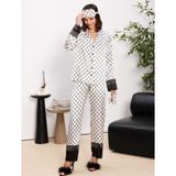 Pierre Cardin 1300 Büyük Beden Kadın Biyeli Saten Pijama Takımı