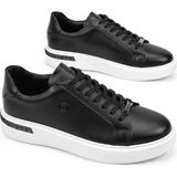 Pierre Cardin 136-13 Rahat Orijinal Ürün Hakiki Deri Sneaker Erkek Ayakkabı - Siyah